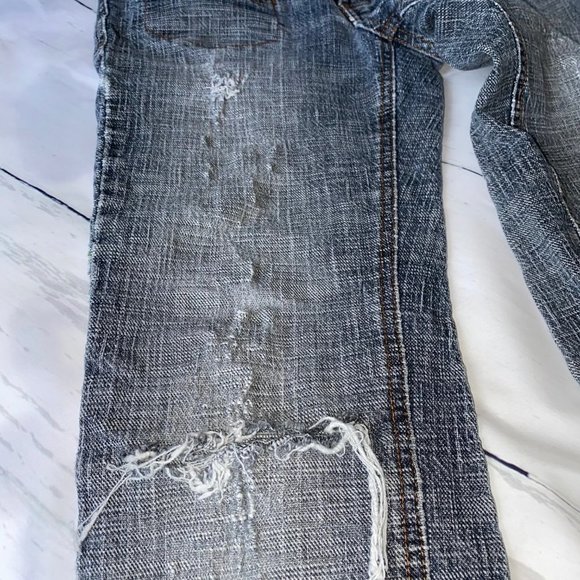 Jacob Connexion 3/4 Length Distressed Jeans sz 26 - Picture 3 of 7